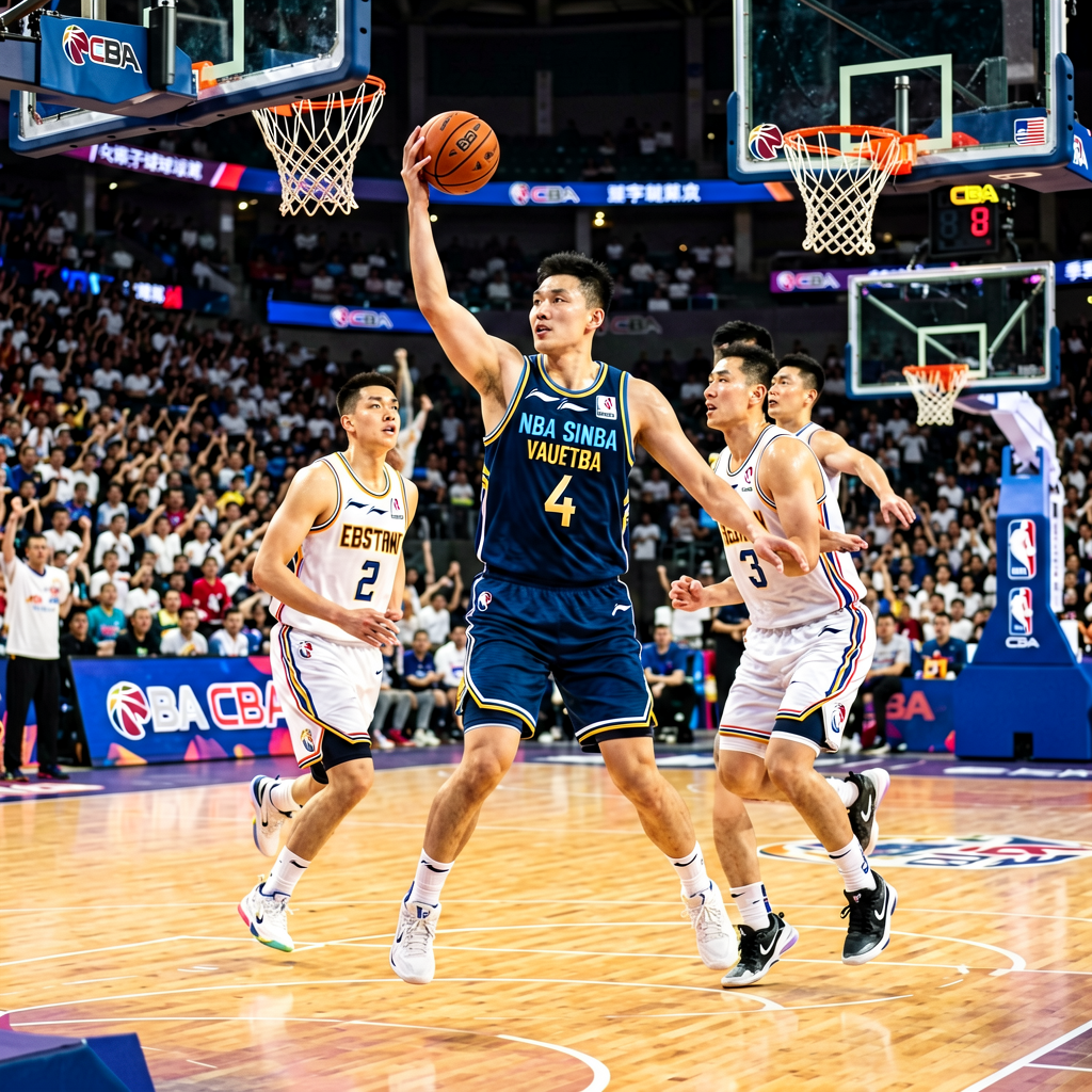 CBA中国男子篮球职业联赛比赛现场