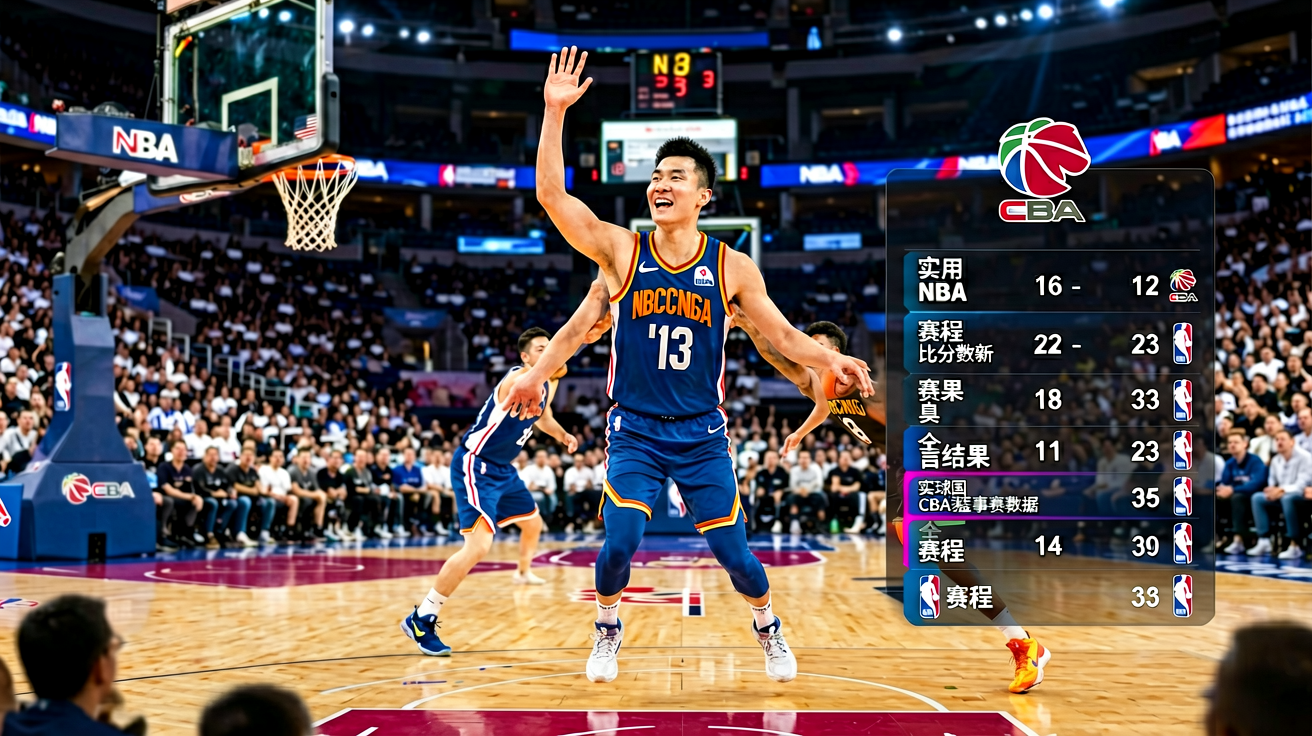 NBA与CBA篮球赛事覆盖范围展示